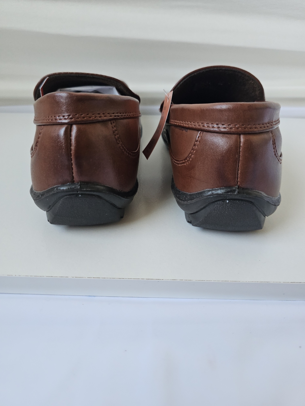 Deer Stags Kids Booster Slip-On Loafers - Dark Luggage Brown, Size 4M - Picture 6 of 16